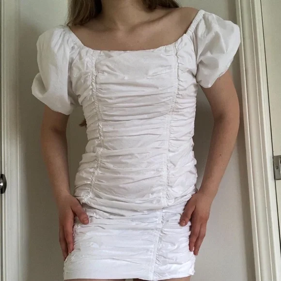 Urban Outfitters | Dresses | Urban Outfitters White Puff Sleeve Mini Dress | Poshmark Urban Outfitters | Dresses | Urban Outfitters White Puff Sleeve Mini Dress | Poshmark